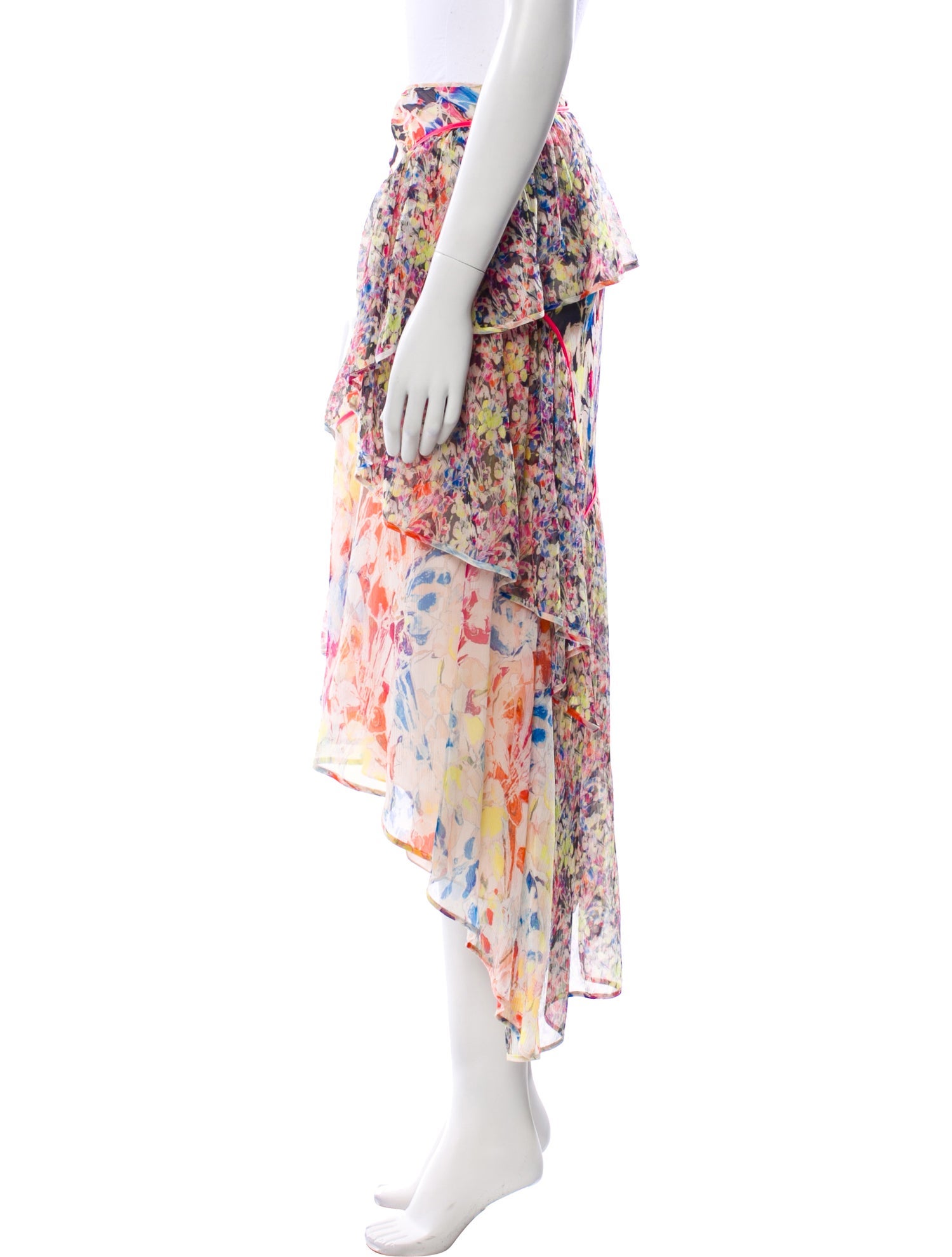 Jason Wu Silk Midi Length Skirt