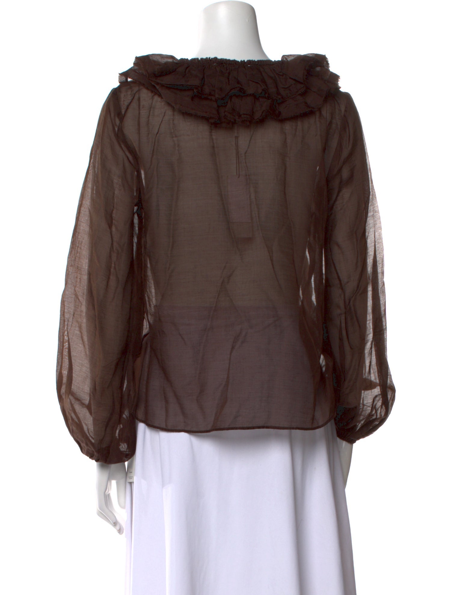 Jason Wu V-Neck Long Sleeve Blouse