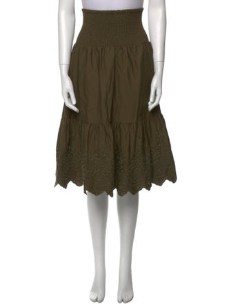 Jason Wu Embroidered Accent Knee-Length Skirt