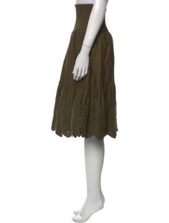 Jason Wu Embroidered Accent Knee-Length Skirt