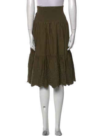 Jason Wu Embroidered Accent Knee-Length Skirt