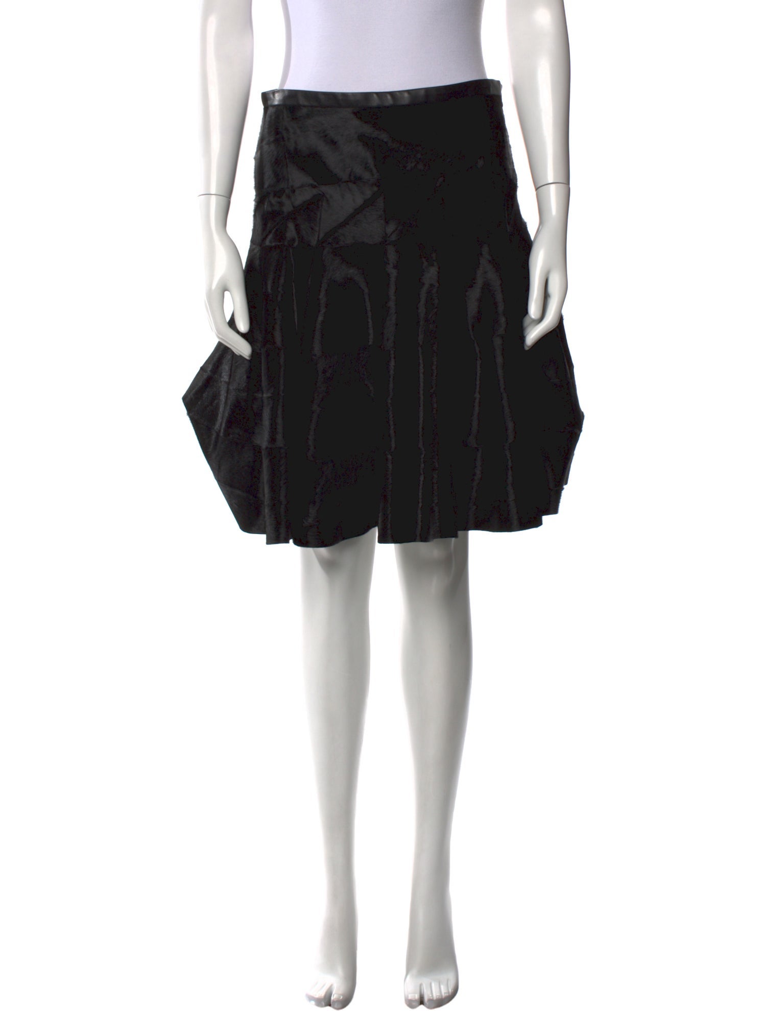 Jason Wu Goat Fur Knee-Length Skirt