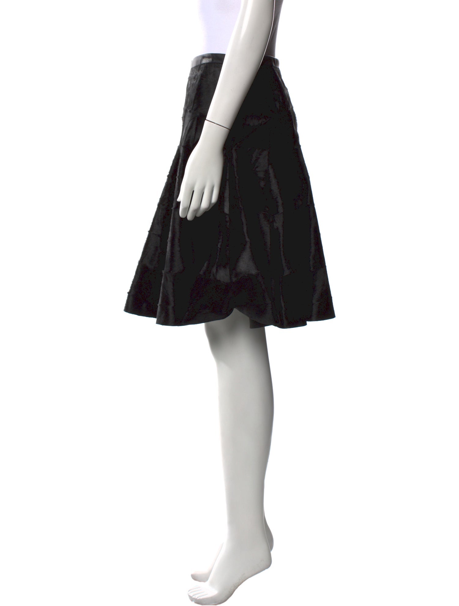 Jason Wu Goat Fur Knee-Length Skirt