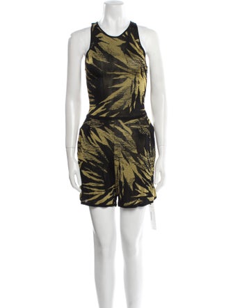Jason Wu Printed Scoop Neck Romper