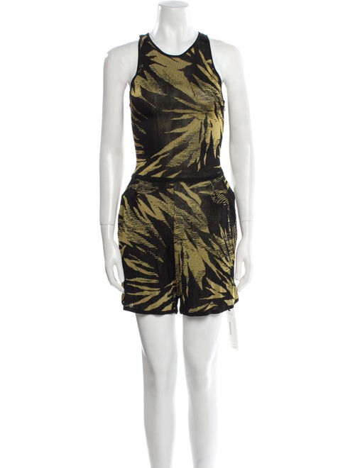 Jason Wu Printed Scoop Neck Romper