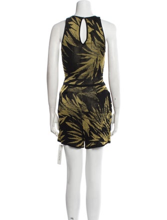 Jason Wu Printed Scoop Neck Romper