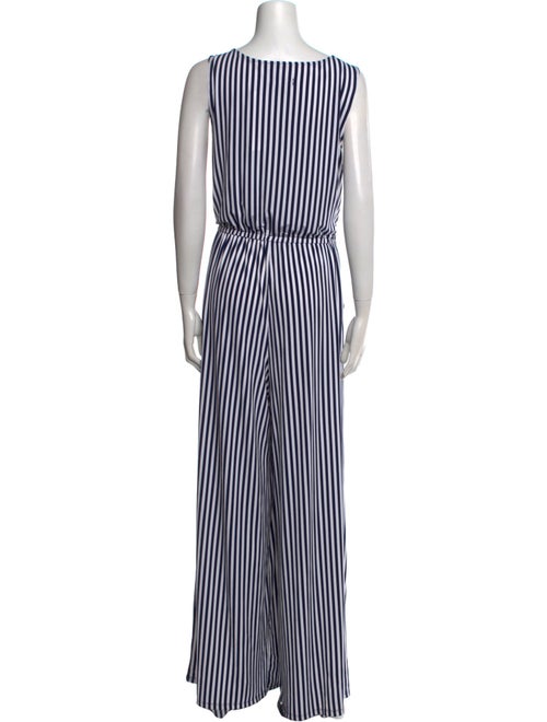 Jason Wu Striped V-Neck Jumpsuit