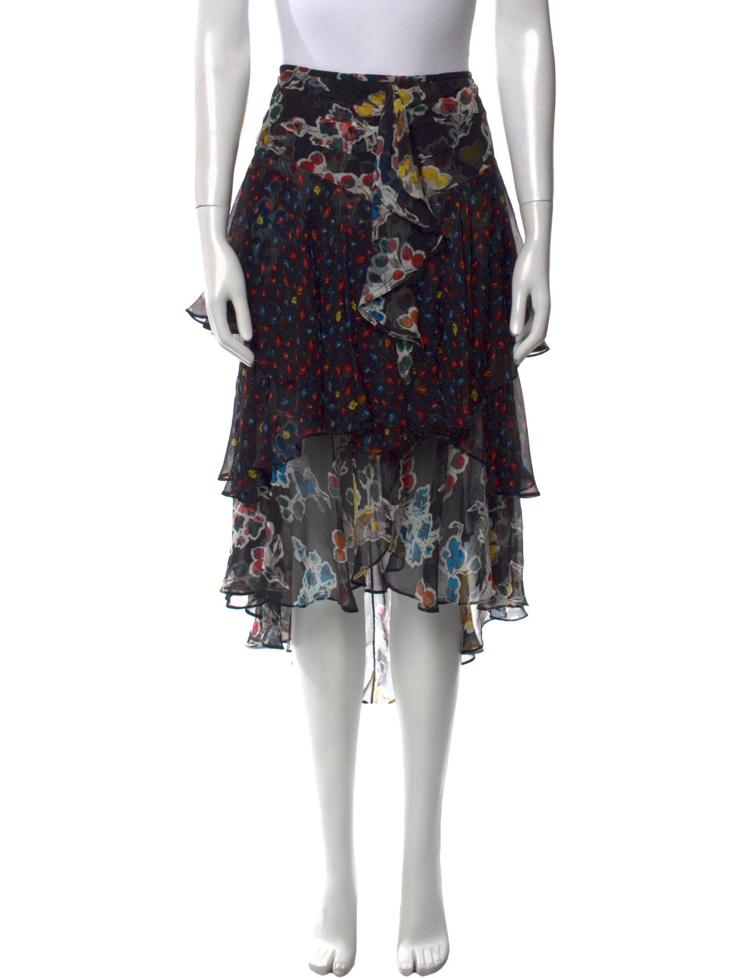 Jason Wu Silk Midi Length Skirt