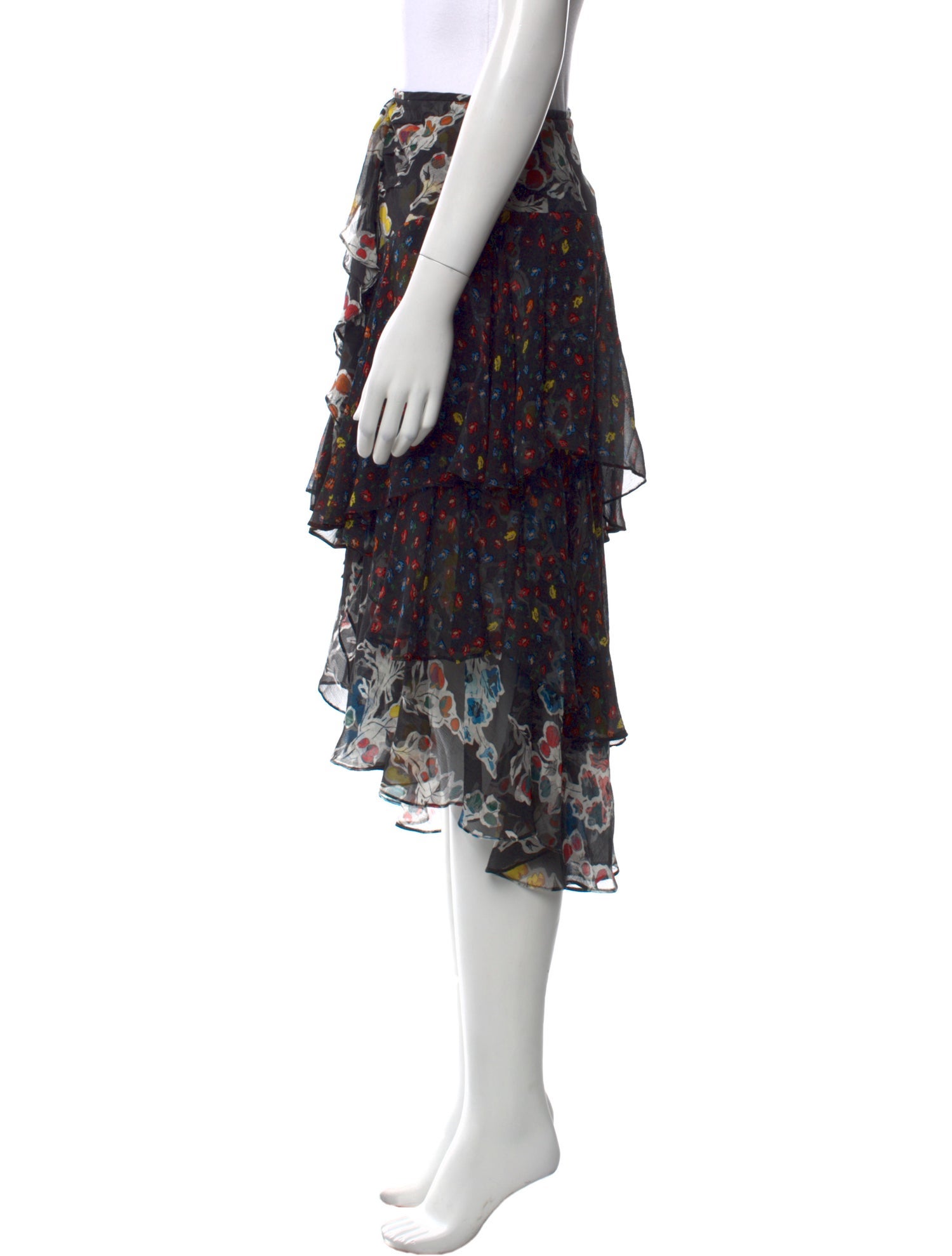 Jason Wu Silk Midi Length Skirt