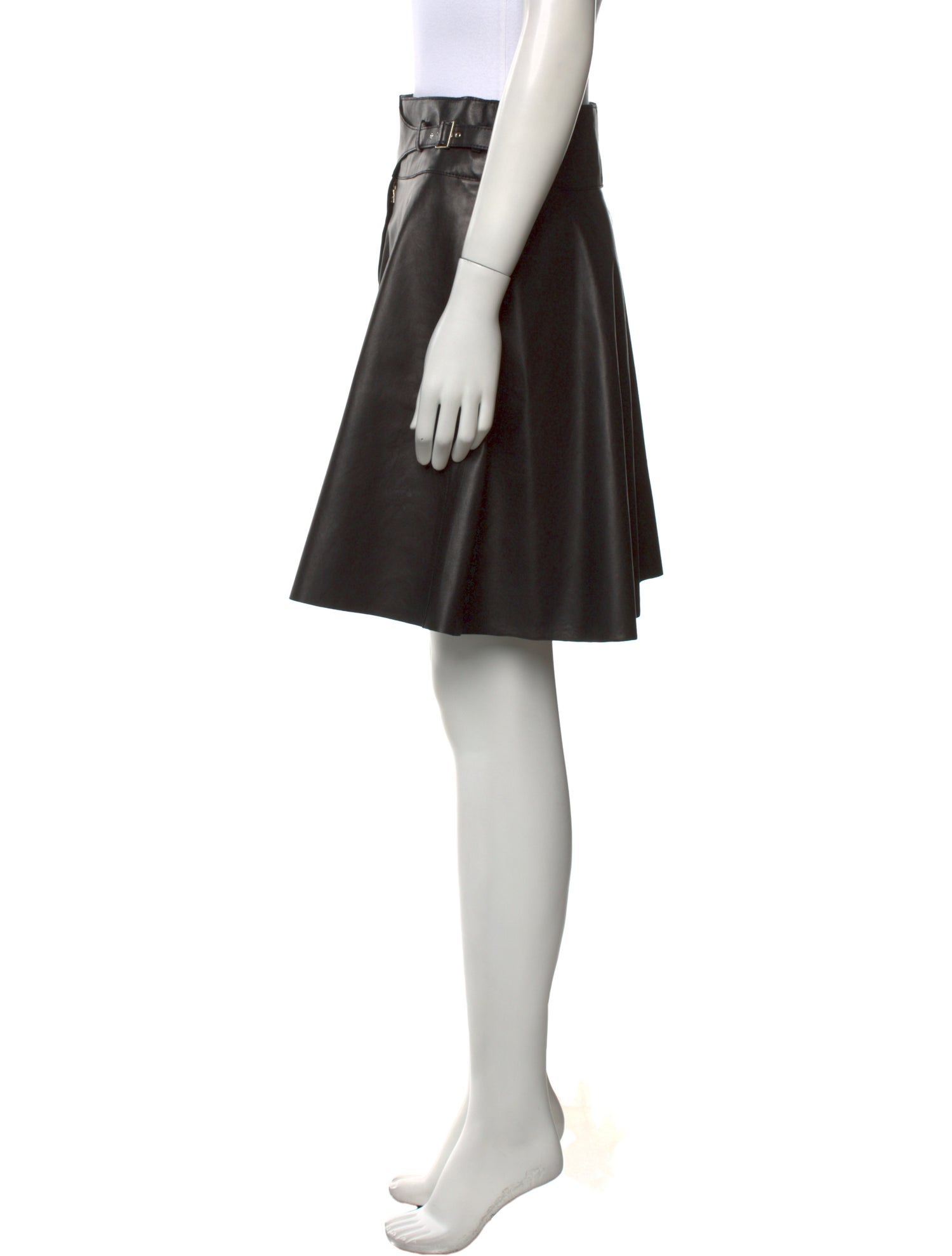 Jason Wu Leather Knee-Length Skirt