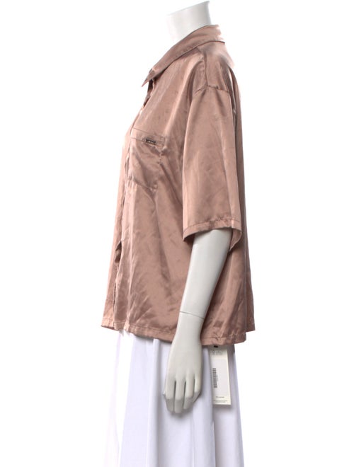 Jason Wu Three-Quarter Sleeve Button-Up Top