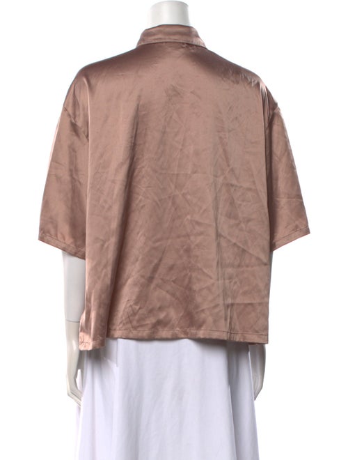 Jason Wu Three-Quarter Sleeve Button-Up Top