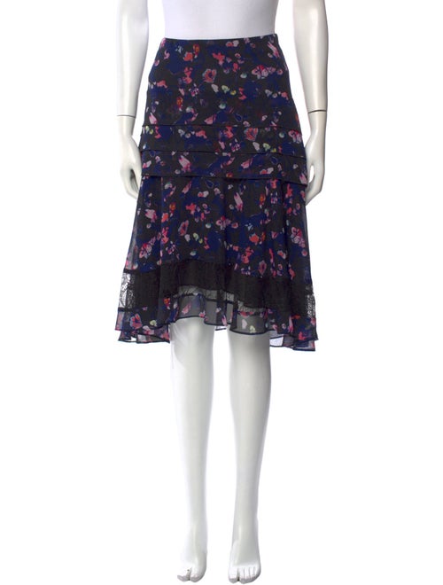 Jason Wu Floral Print Knee-Length Skirt
