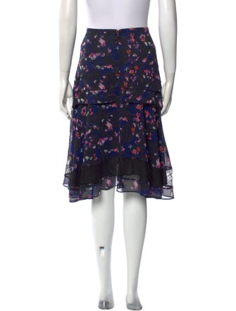 Jason Wu Floral Print Knee-Length Skirt