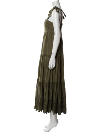 Jason Wu Square Neckline Long Dress