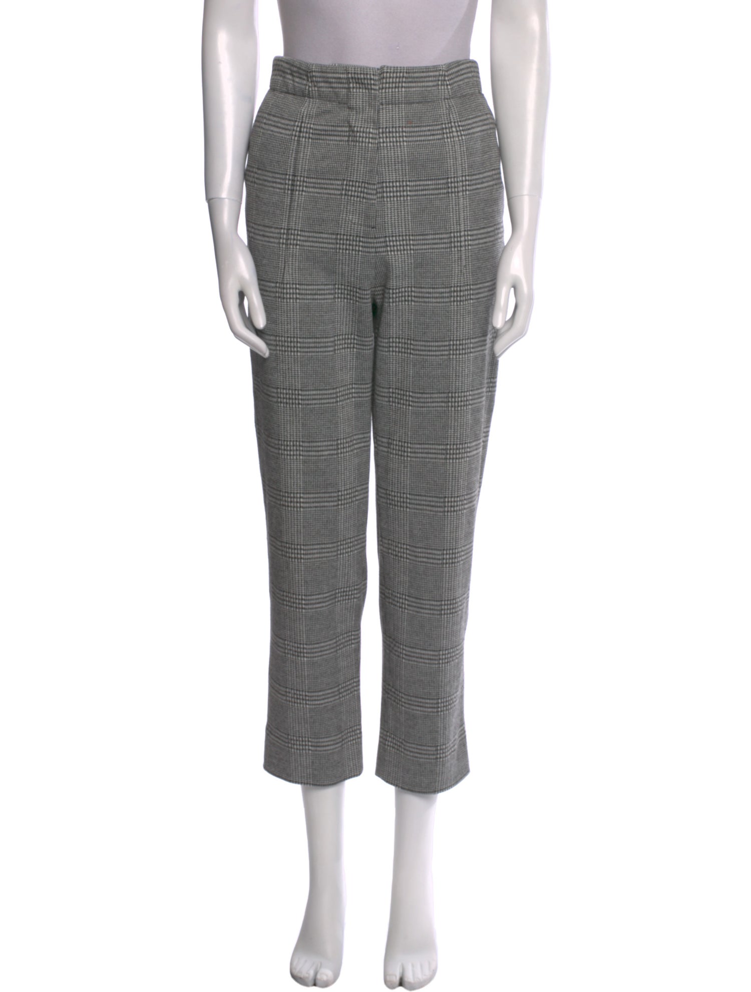 Jason Wu Plaid Print Straight Leg Pants