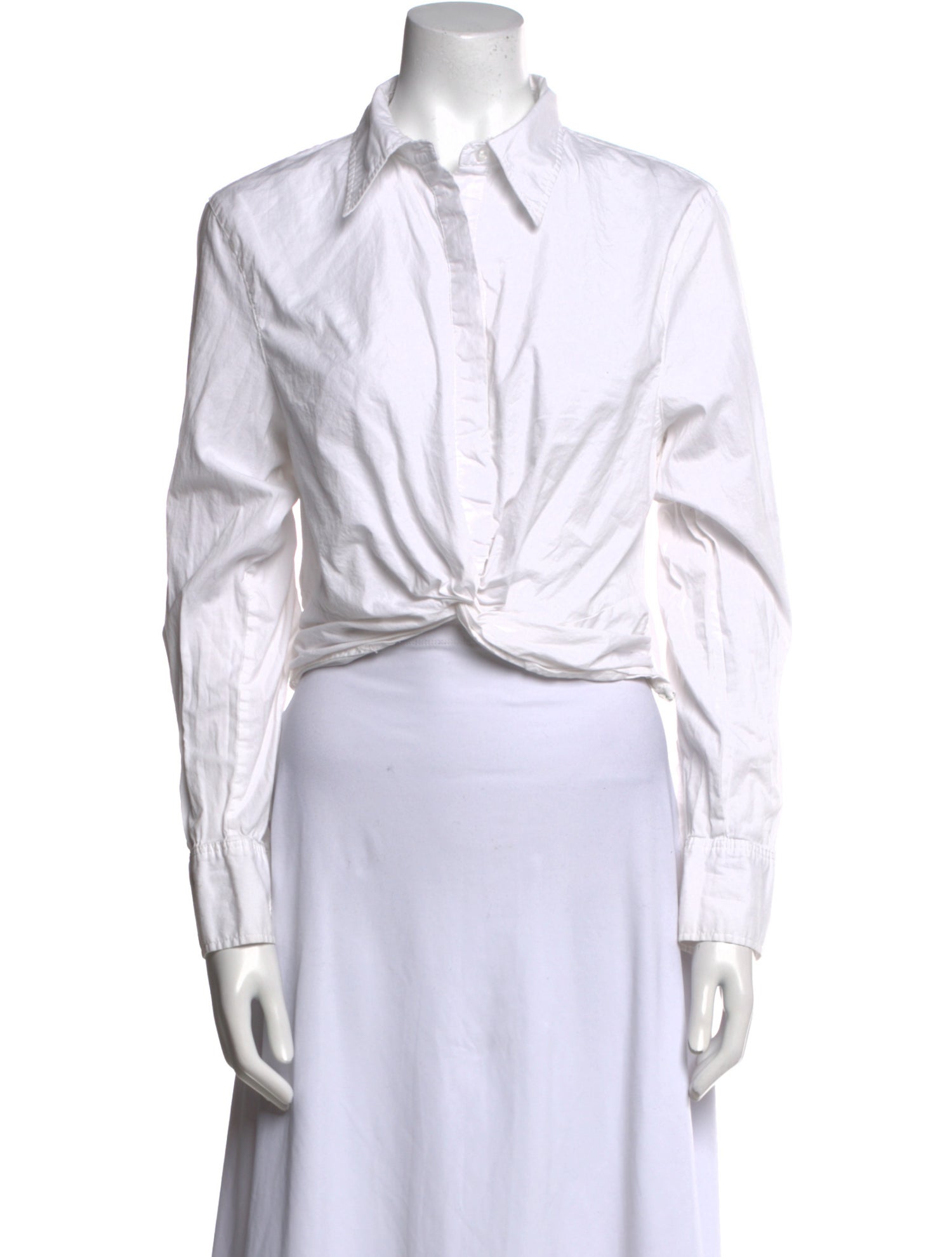 Jason Wu Long Sleeve Crop Top