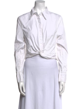 Jason Wu Long Sleeve Crop Top