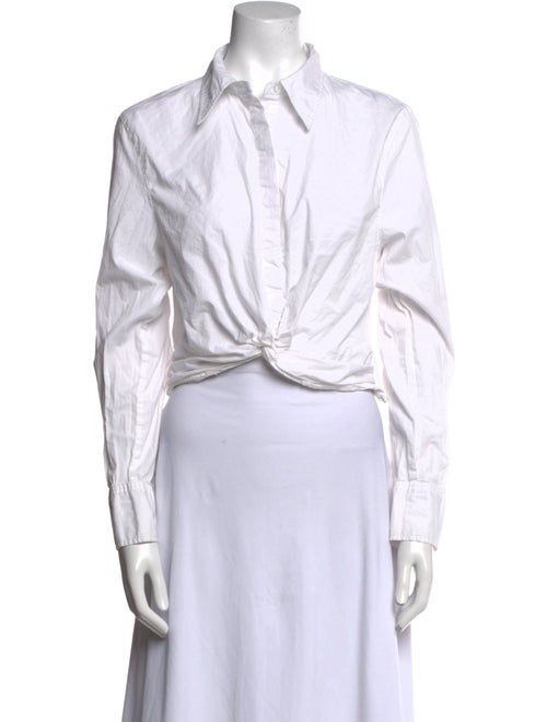 Jason Wu Long Sleeve Crop Top