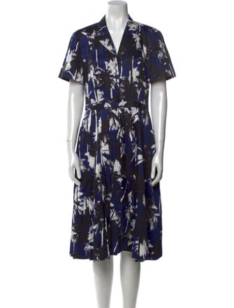 Jason Wu Floral Print Midi Length Dress