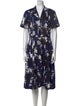 Jason Wu Floral Print Midi Length Dress