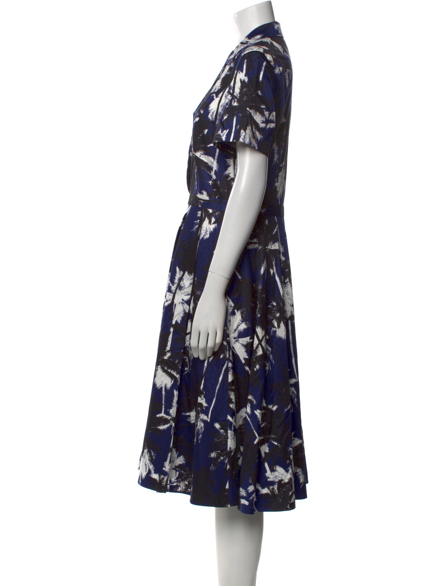 Jason Wu Floral Print Midi Length Dress
