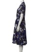 Jason Wu Floral Print Midi Length Dress