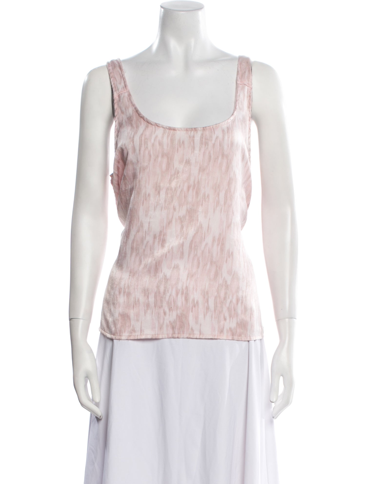 Jason Wu Animal Print Square Neckline Top