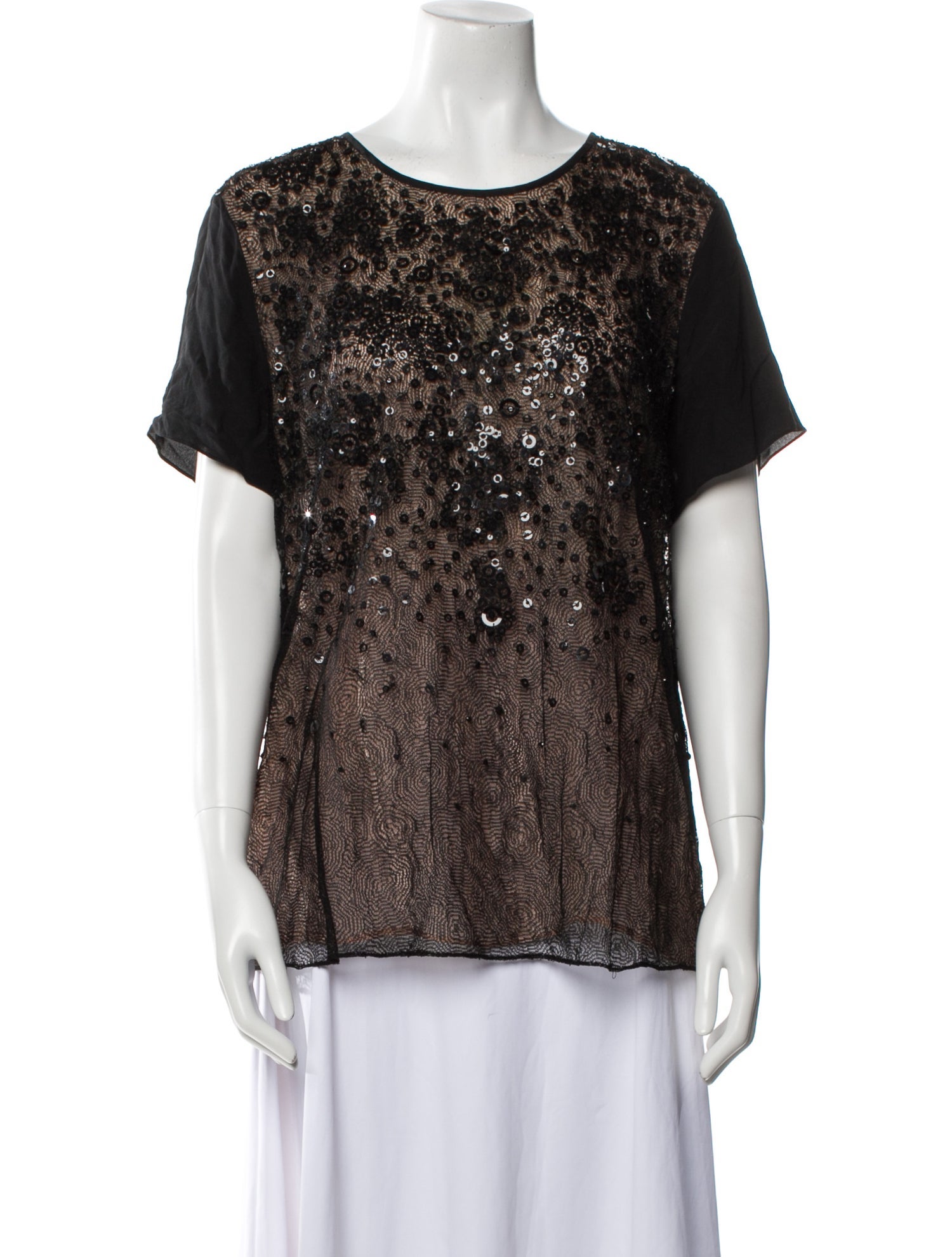 Jason Wu Printed Scoop Neck T-Shirt