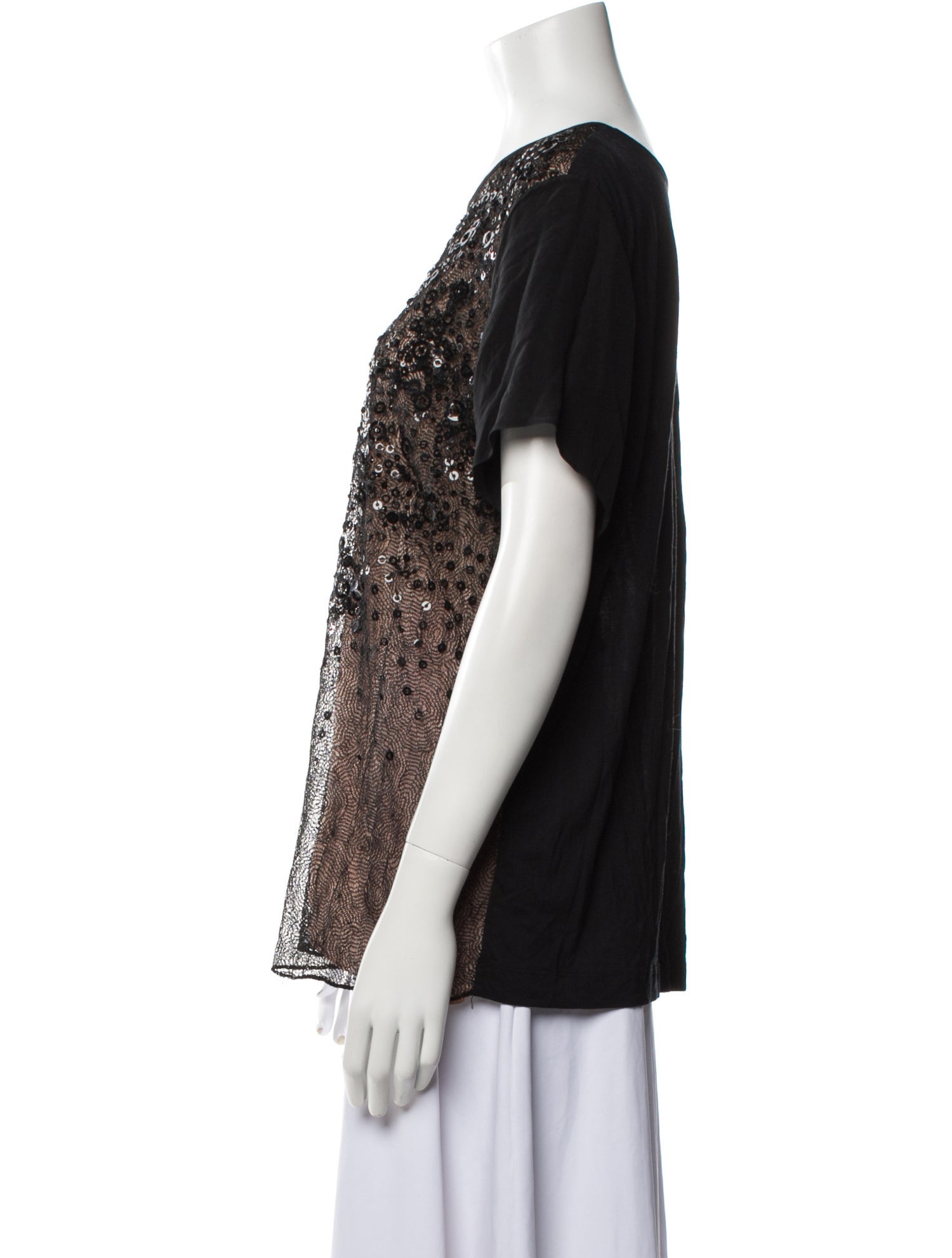 Jason Wu Printed Scoop Neck T-Shirt