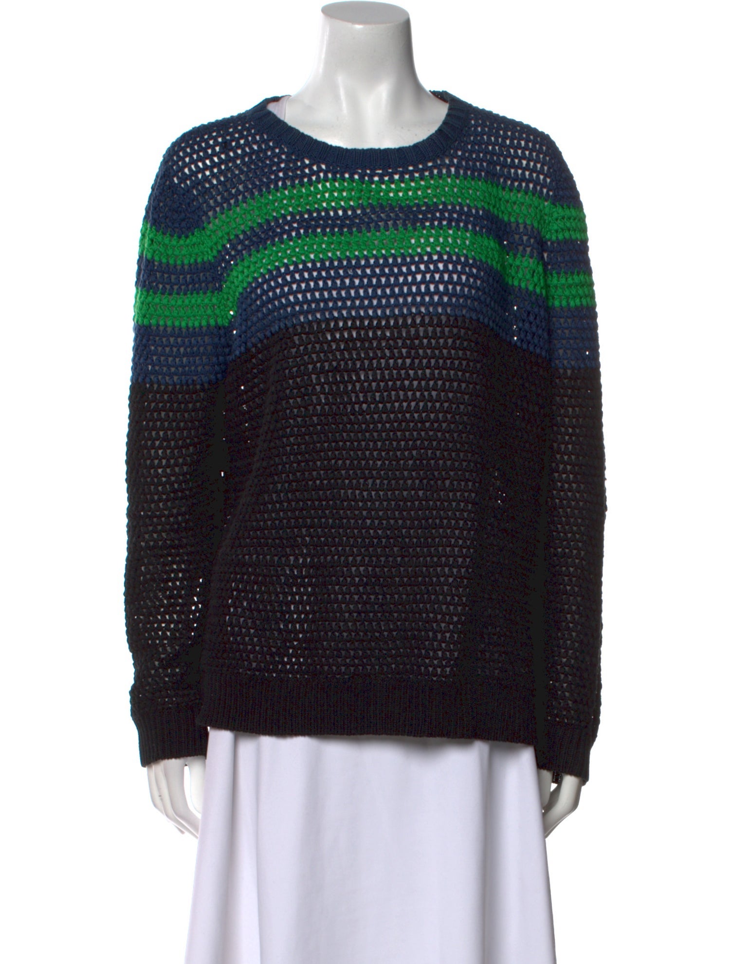 Jason Wu Striped Scoop Neck Sweater