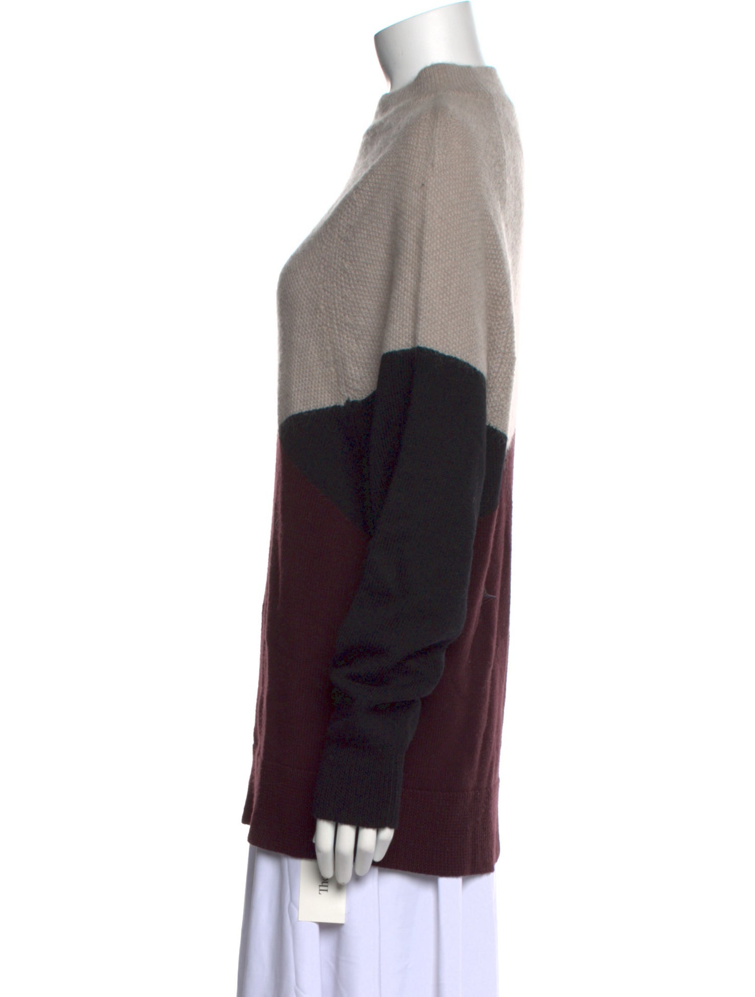 Jason Wu Wool Colorblock Pattern Sweater