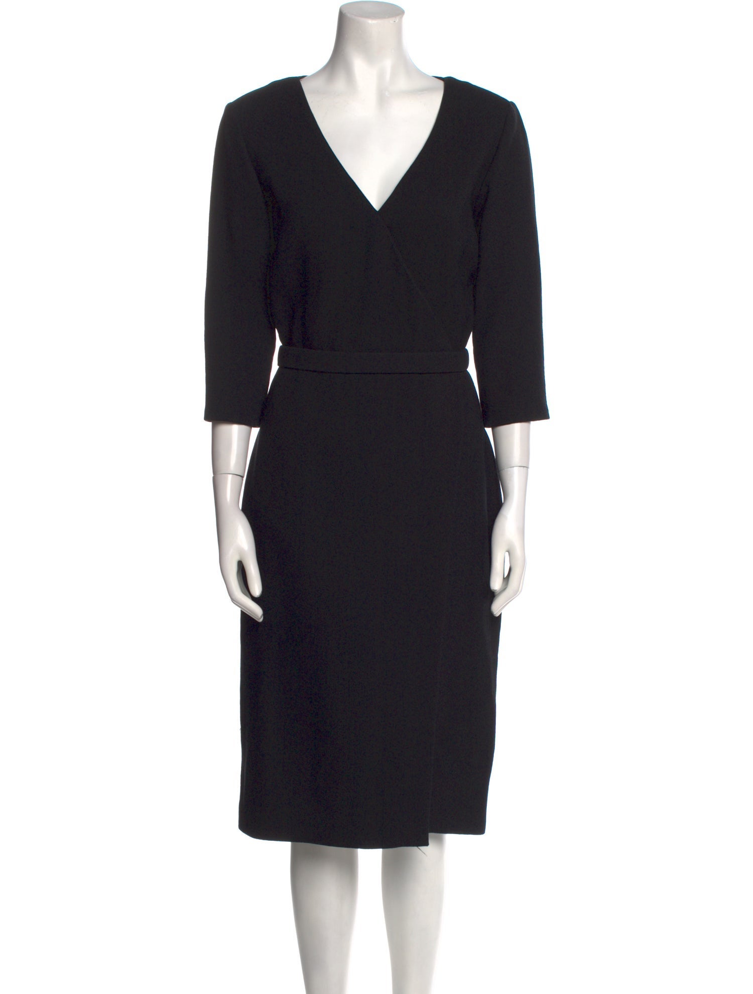 Jason Wu Plunge Neckline Midi Length Dress