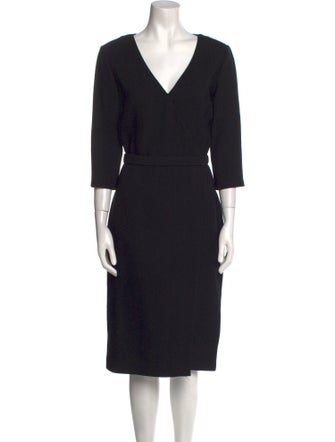 Jason Wu Plunge Neckline Midi Length Dress