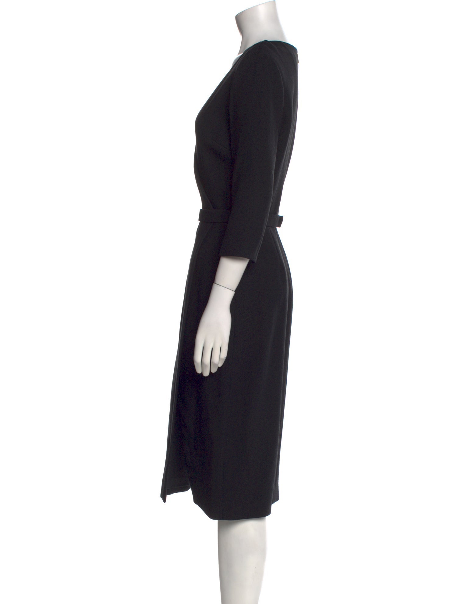 Jason Wu Plunge Neckline Midi Length Dress