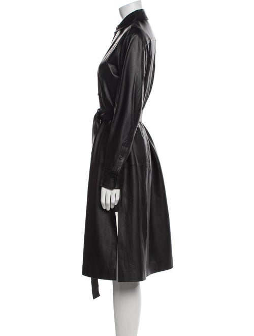 Jason Wu Lamb Leather Midi Length Dress
