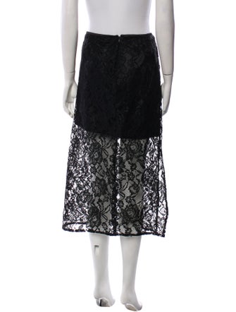 Jason Wu Lace Pattern Midi Length Skirt