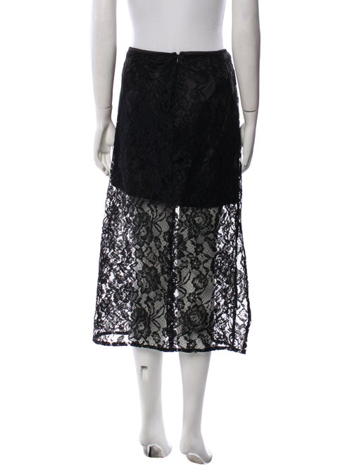 Jason Wu Lace Pattern Midi Length Skirt
