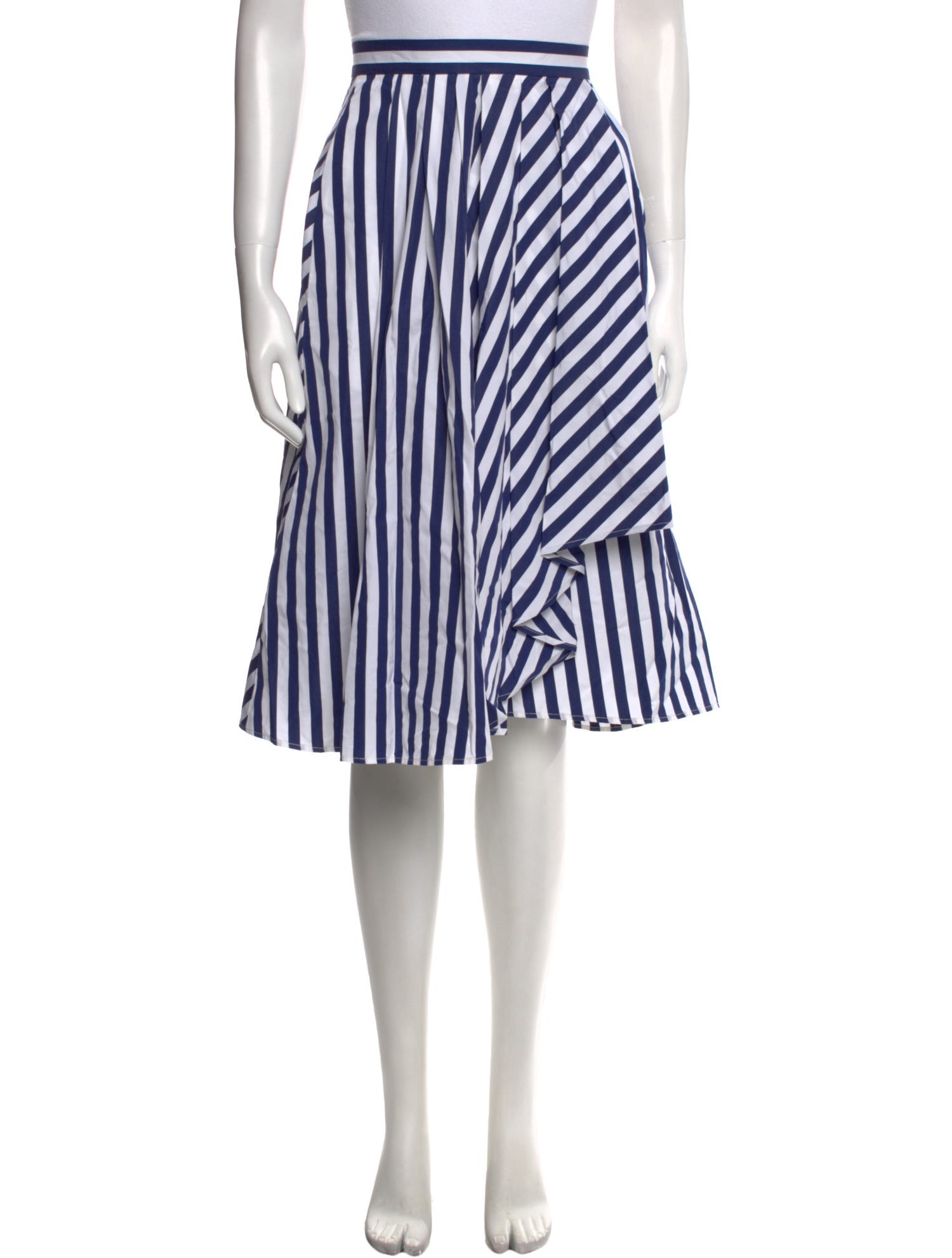 Jason Wu Striped Knee-Length Skirt
