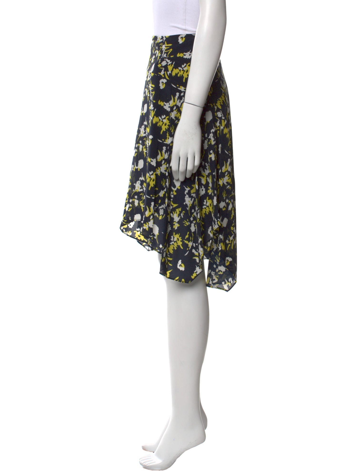 Jason Wu Silk Knee-Length Skirt