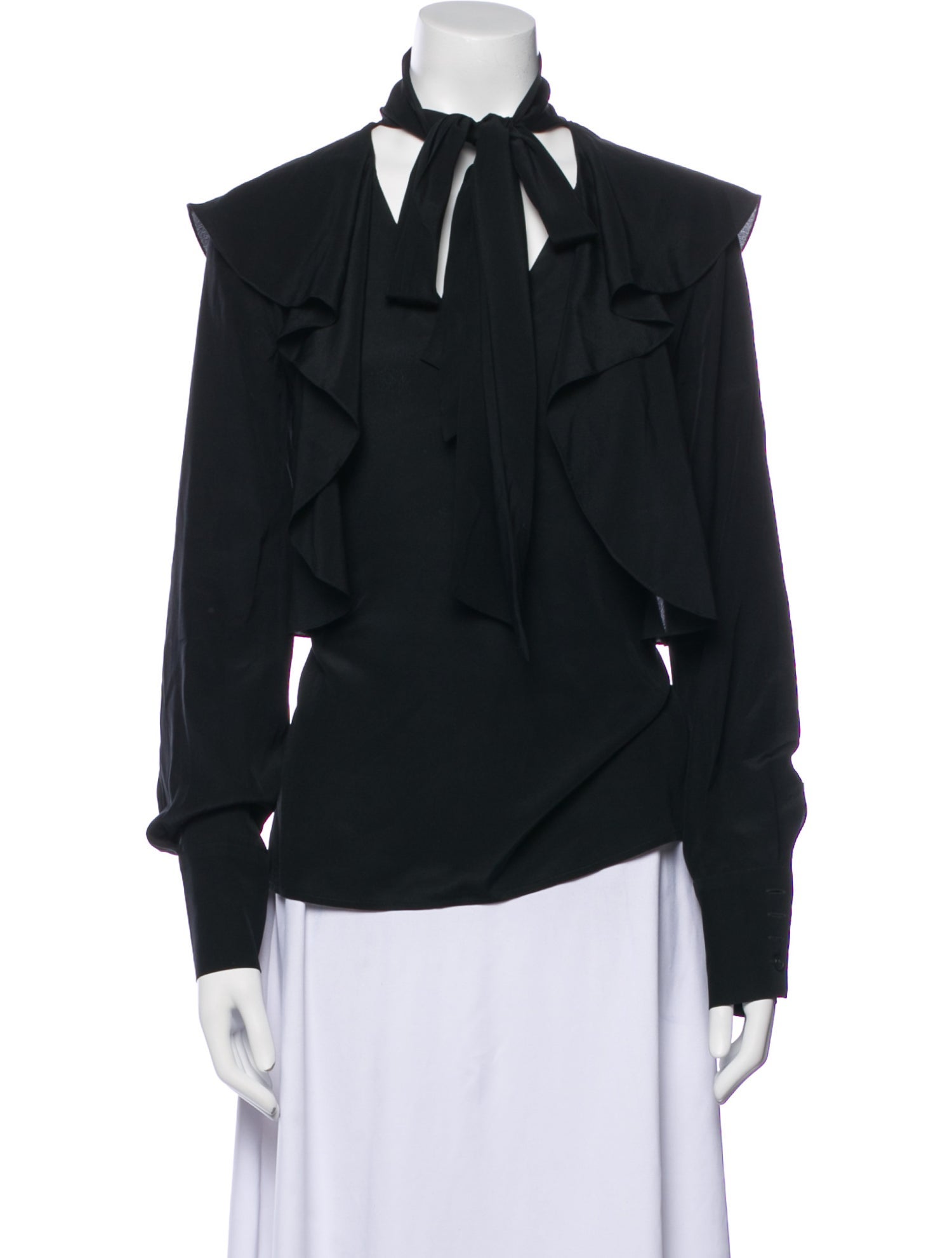 Jason Wu Silk Mock Neck Sweater