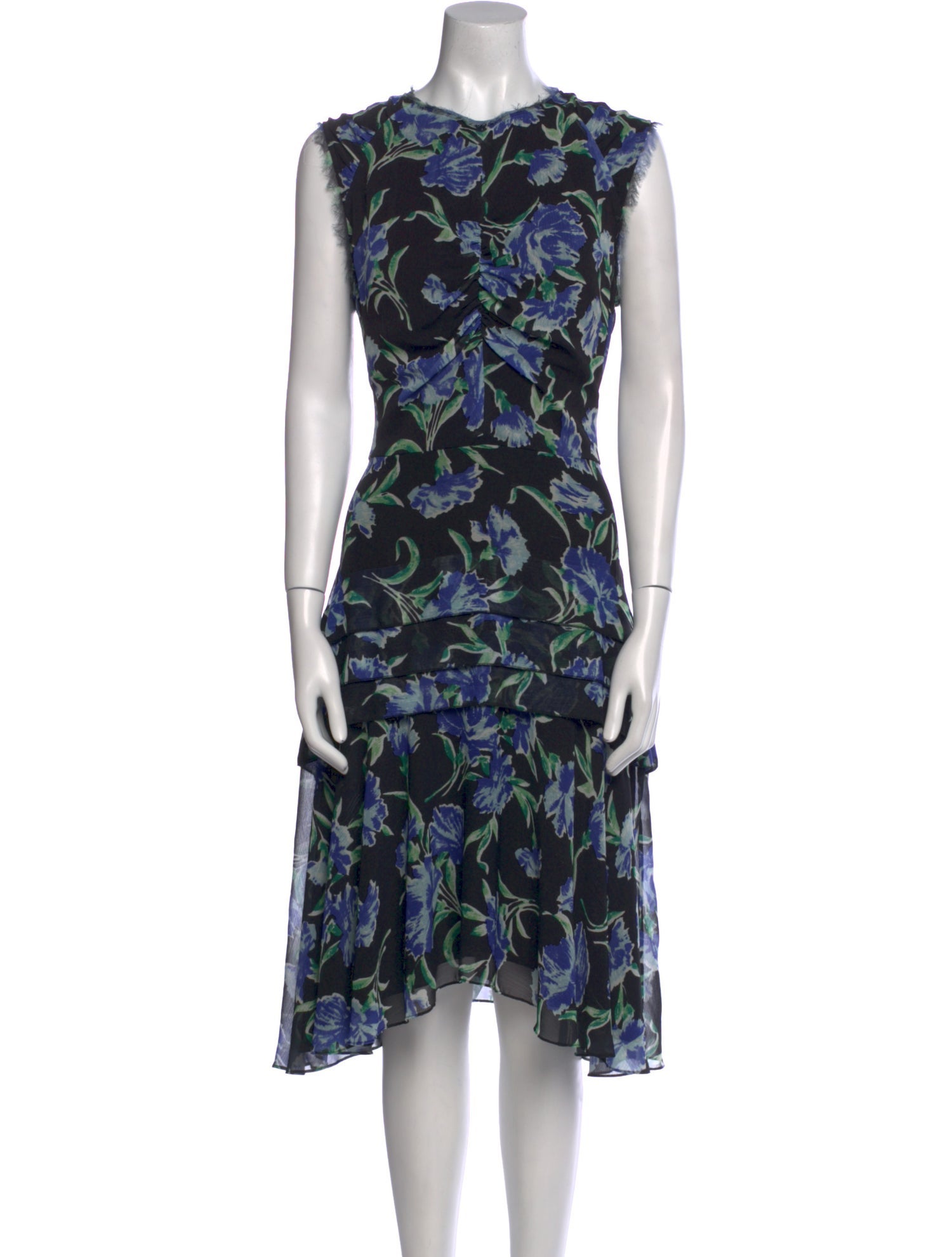 Jason Wu Floral Print Midi Length Dress