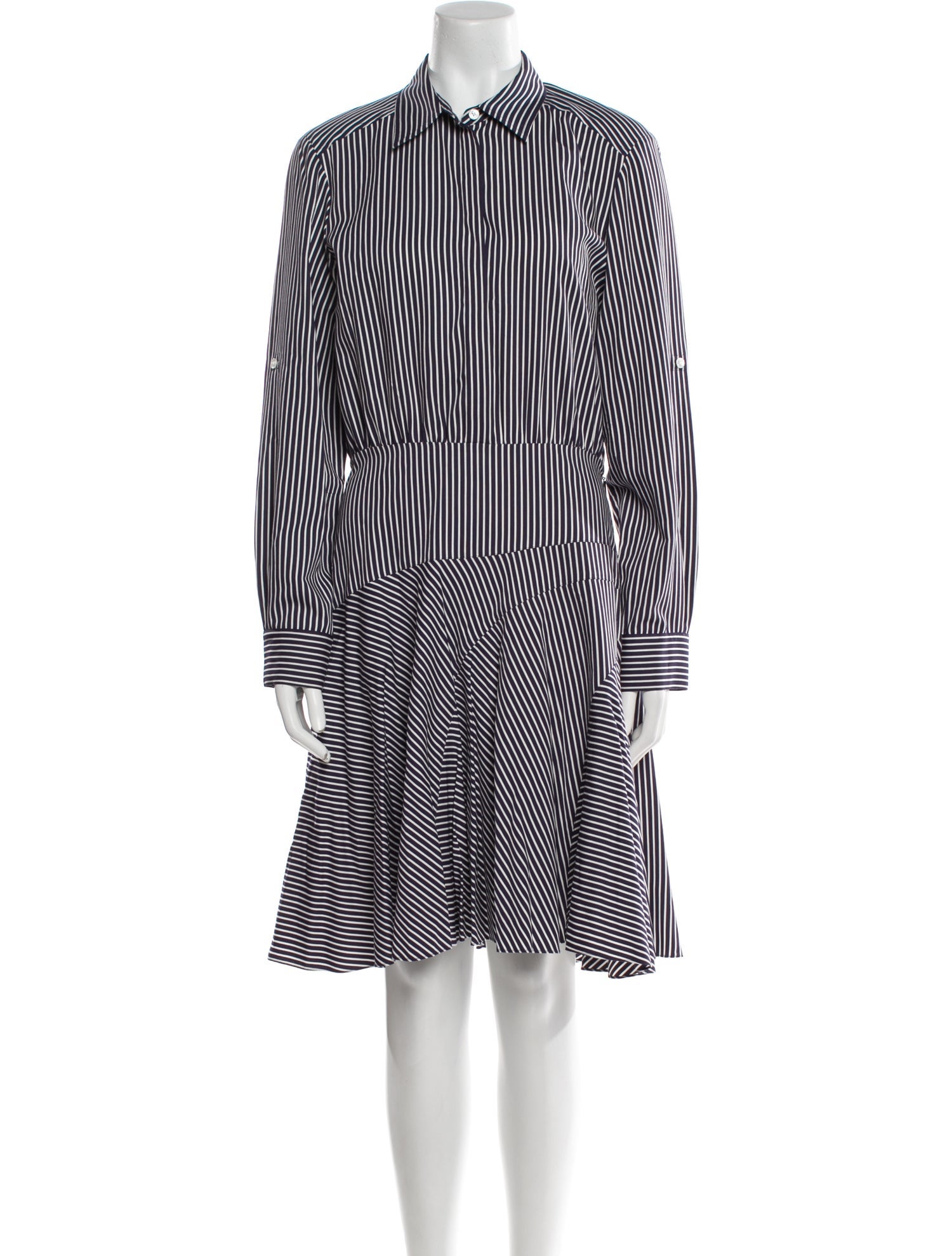 Jason Wu Striped Knee-Length Dress
