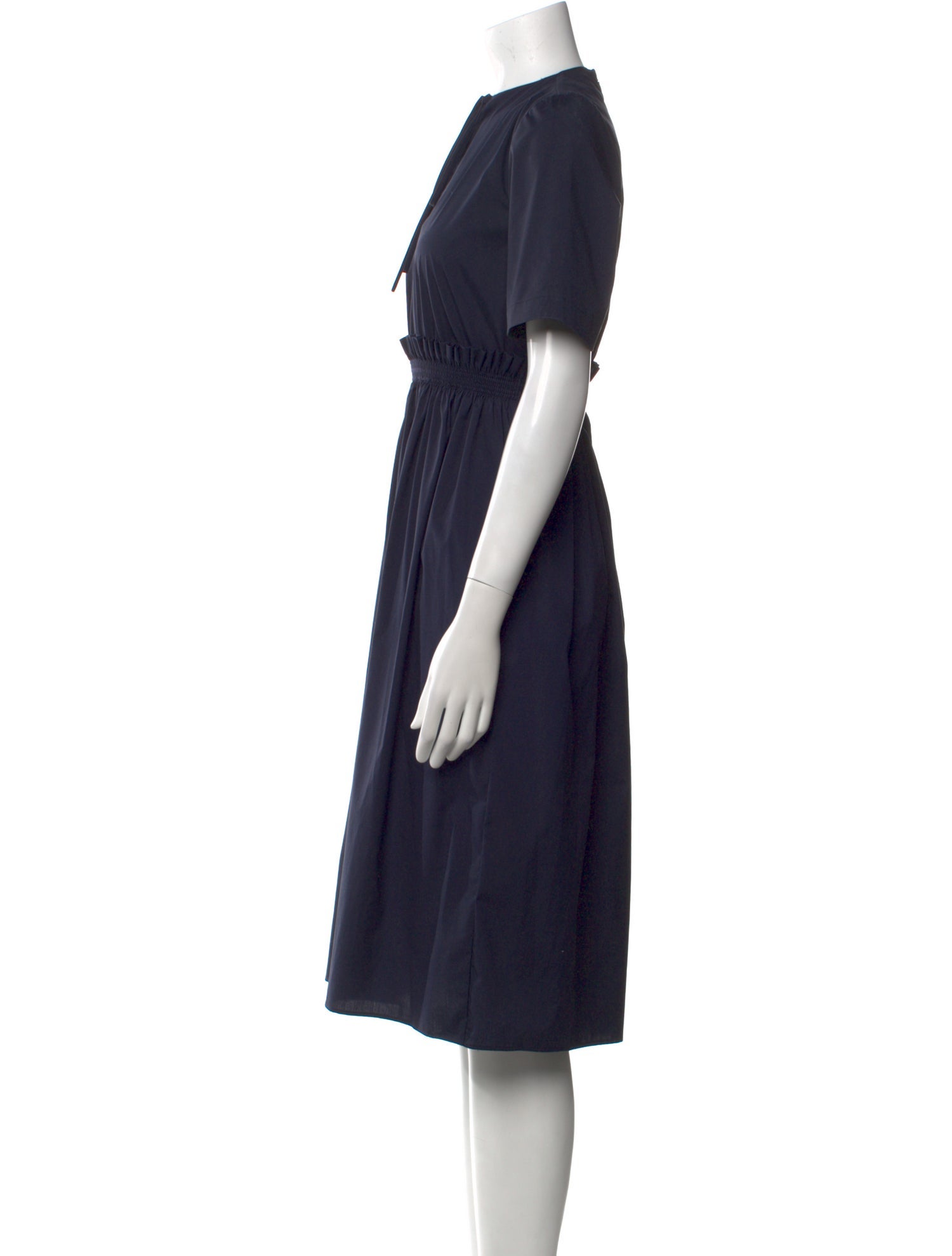 Jason Wu Tie Neck Midi Length Dress