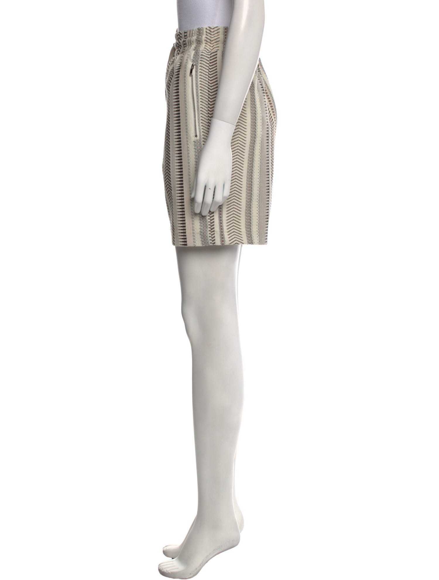 Jason Wu Striped Mini Shorts