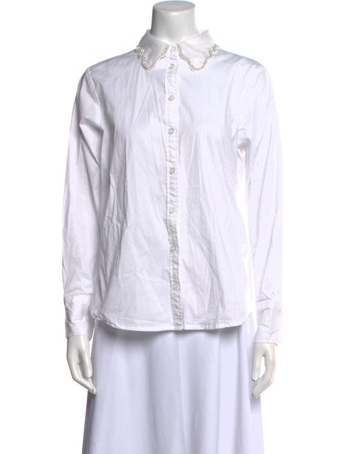 Jason Wu Long Sleeve Button-Up Top