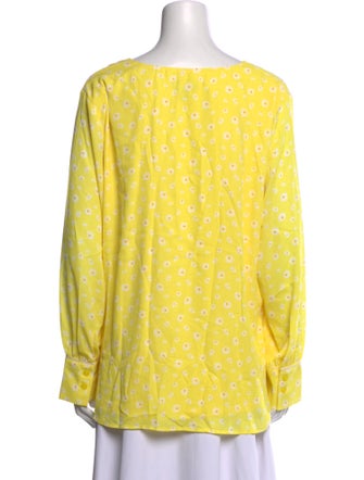 Jason Wu Floral Print V-Neck Blouse