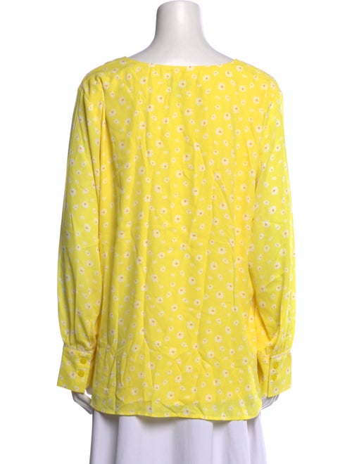 Jason Wu Floral Print V-Neck Blouse