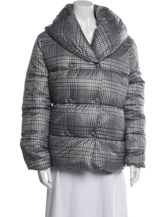 Jason Wu Plaid Print Faux Fur Jacket