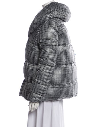 Jason Wu Plaid Print Faux Fur Jacket
